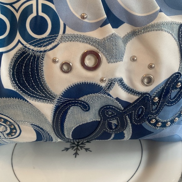 COACH POPPY BLUE DENIM! EUC! - Picture 14 of 17
